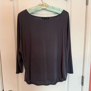 Cable & Gauge Charcoal Long Sleeve Top